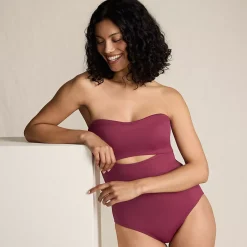 Women's Bandeau Cut Out One Piece