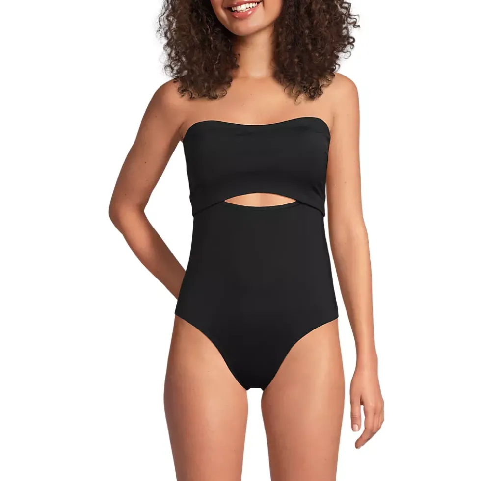 Women's Bandeau Cut Out One Piece