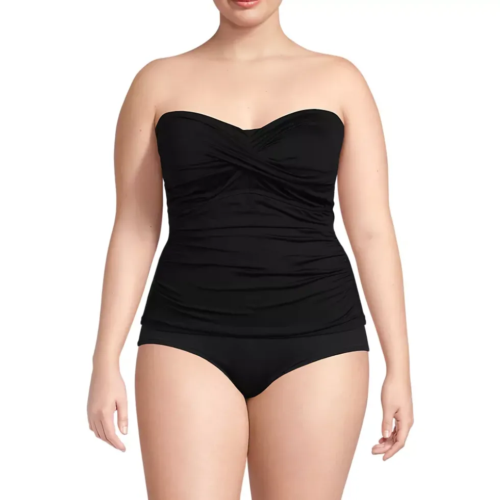 Women's Bandeau Tankini Swimsuit Top