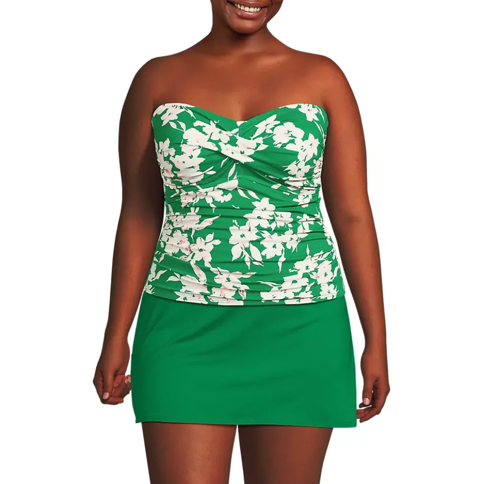 Women's Bandeau Tankini Swimsuit Top