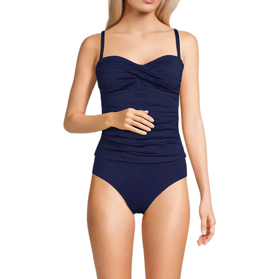 Women's Bandeau Tankini Swimsuit Top
