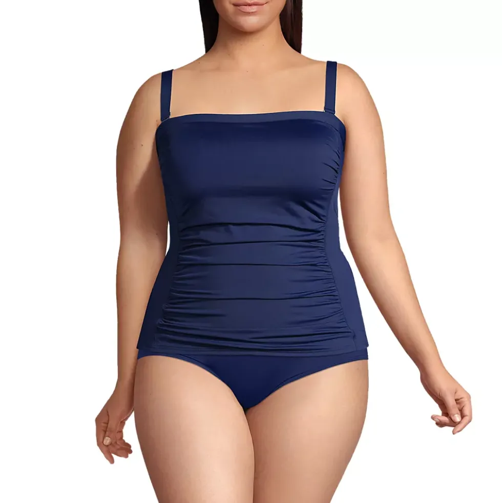 Women's Bandeau Tankini Swimsuit Top