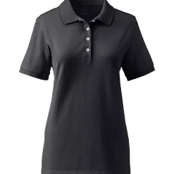 Women's Banded Short Sleeve Fem Fit Mesh Polo