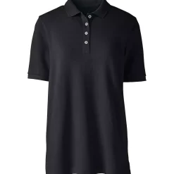 Women's Banded Short Sleeve Mesh Polo