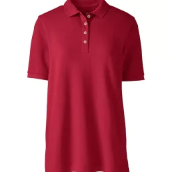 Women's Banded Short Sleeve Mesh Polo