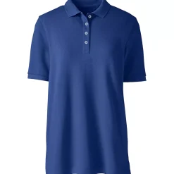 Women's Banded Short Sleeve Mesh Polo
