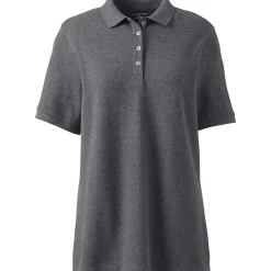 Women's Banded Short Sleeve Mesh Polo