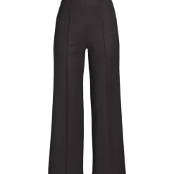 Women's Bi Stretch High Rise Pintuck Wide Leg Crop Pants