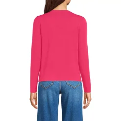 Women's Blend Scallop Edge Fitted Cardigan Sweater - Set Top