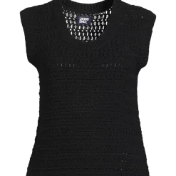 Women's Blend Texture U Neck Vest Sweater
