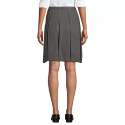 Women's Box Pleat Skirt Above the Knee