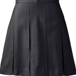 Women's Box Pleat Skirt Above the Knee