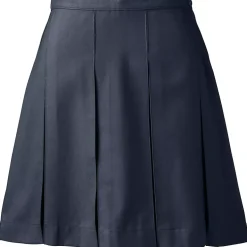 Women's Box Pleat Skirt Above the Knee
