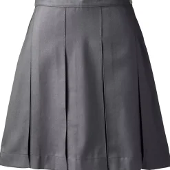 Women's Box Pleat Skirt Above the Knee