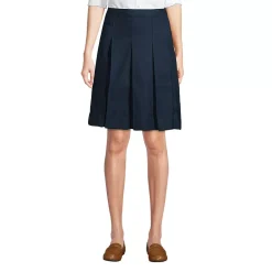 Women's Box Pleat Skirt Above the Knee