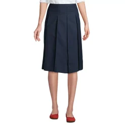 Women's Box Pleat Skirt Below the Knee