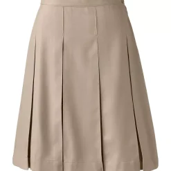 Women's Box Pleat Skirt Top of Knee
