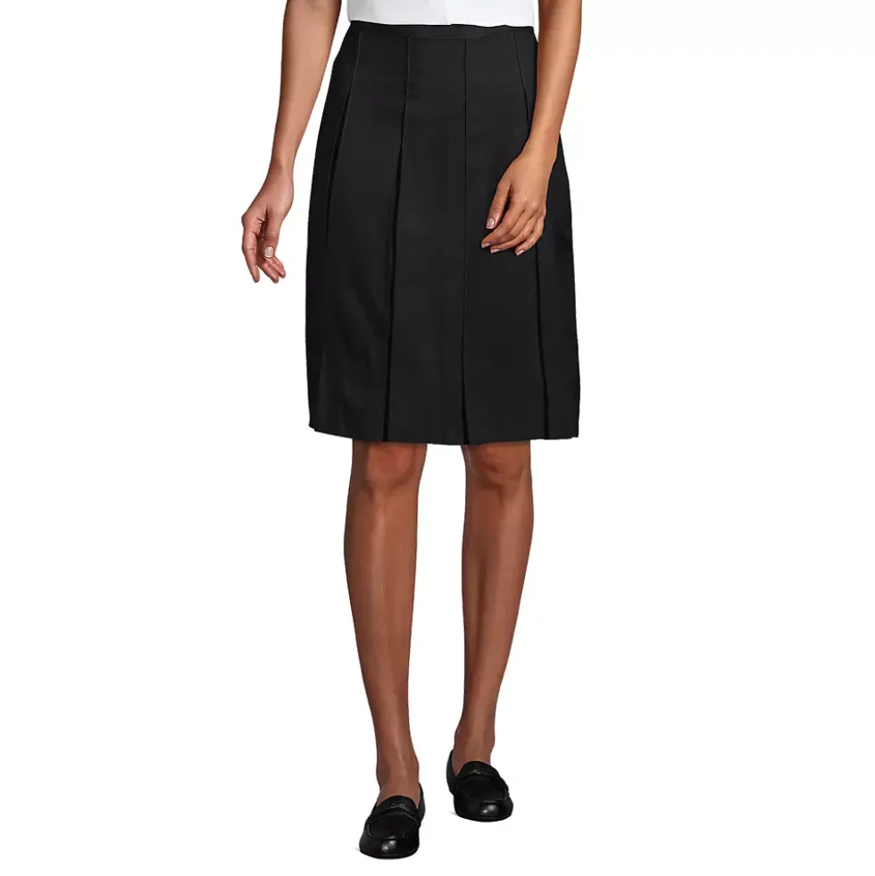 Women's Box Pleat Skirt Top of Knee