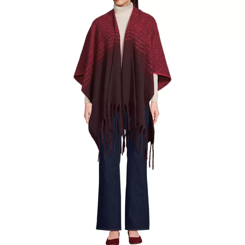 Women's Brushed Boucle Ruana