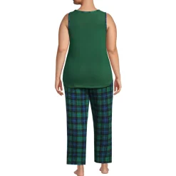 Women's Brushed Cozy Waffle Jersey 3 Piece Pajama Set - Tank Top Pant and Robe
