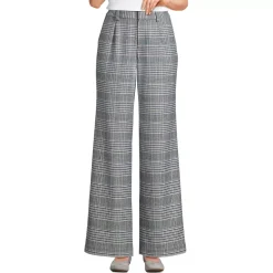 Women's Brushed Flannel High Rise Pleated Wide Leg Pants