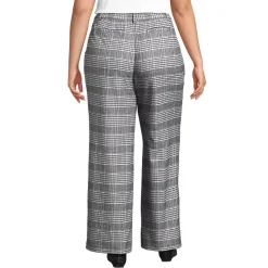 Women's Brushed Flannel High Rise Pleated Wide Leg Pants