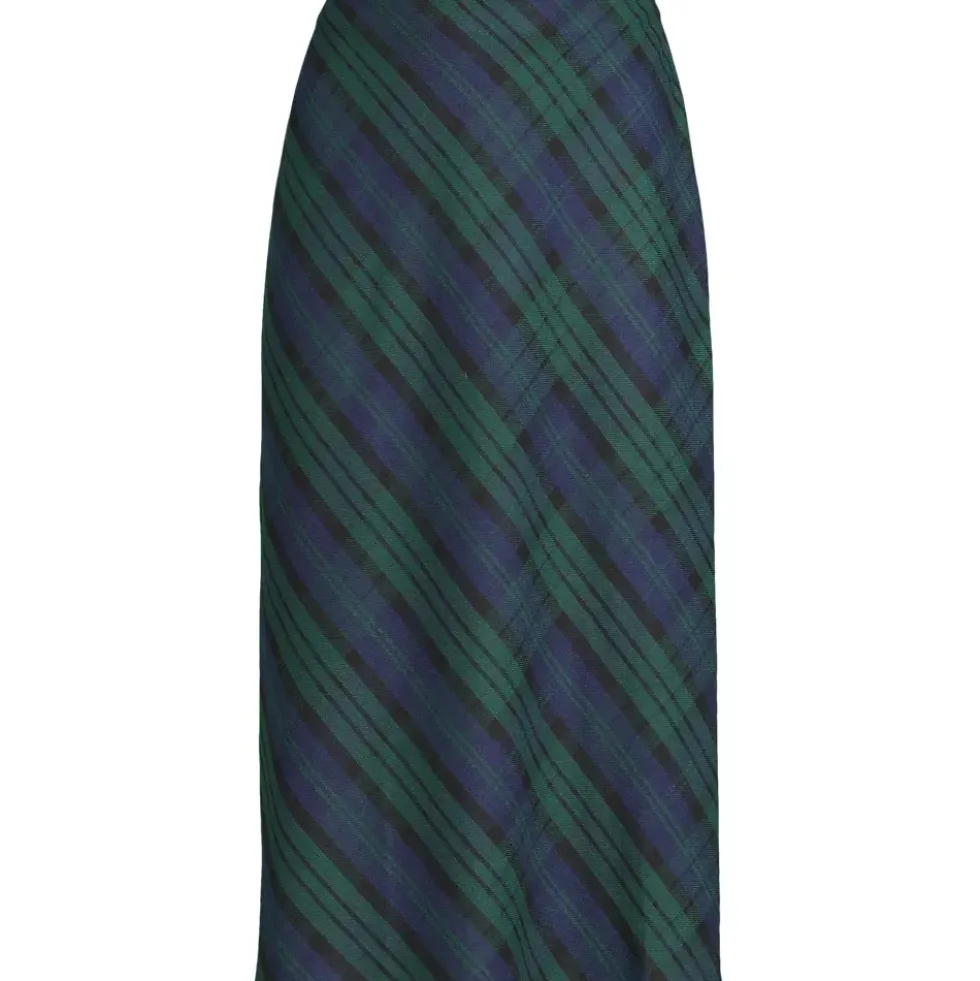 Women's Brushed Flannel Midi Column Skirt