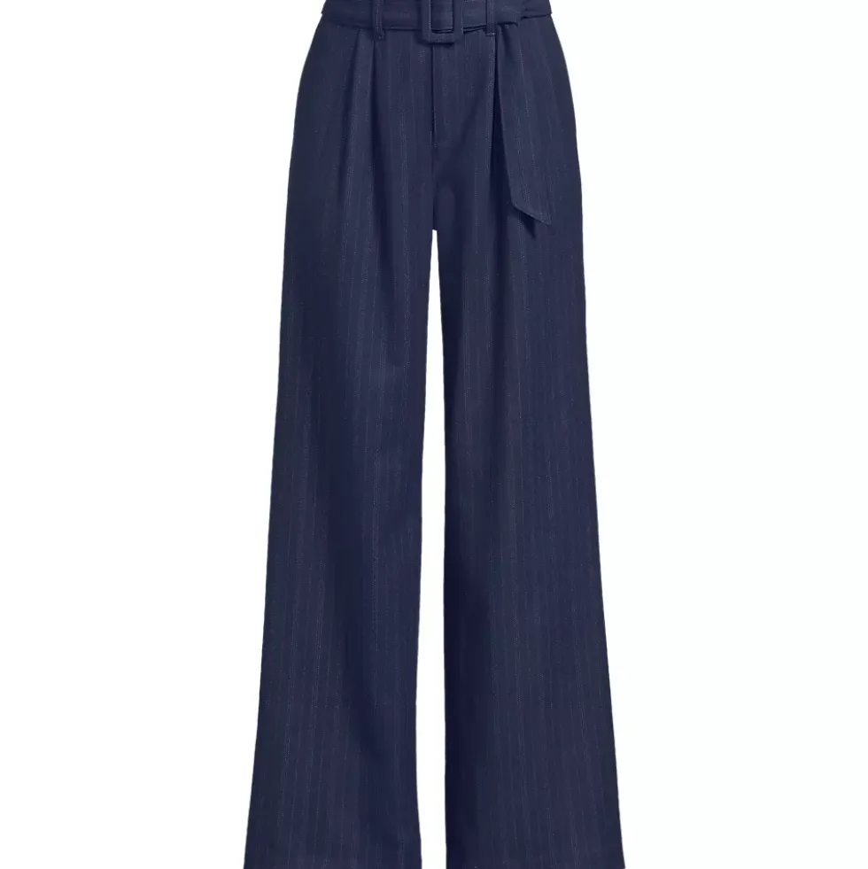 Women's Brushed Flannel Mid Rise Wide Leg Trousers
