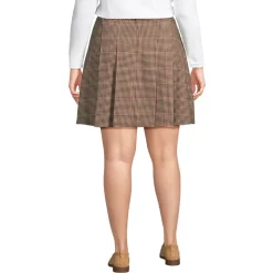 Women's Brushed Flannel Pleated Mini Skirt