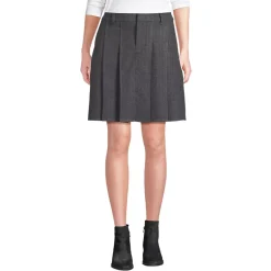 Women's Brushed Flannel Pleated Mini Skirt