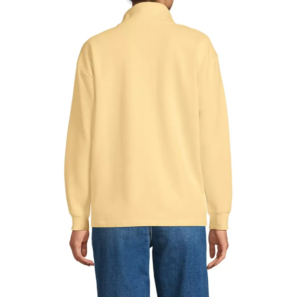 Womens Button Front Sweatshirt