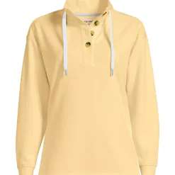 Womens Button Front Sweatshirt