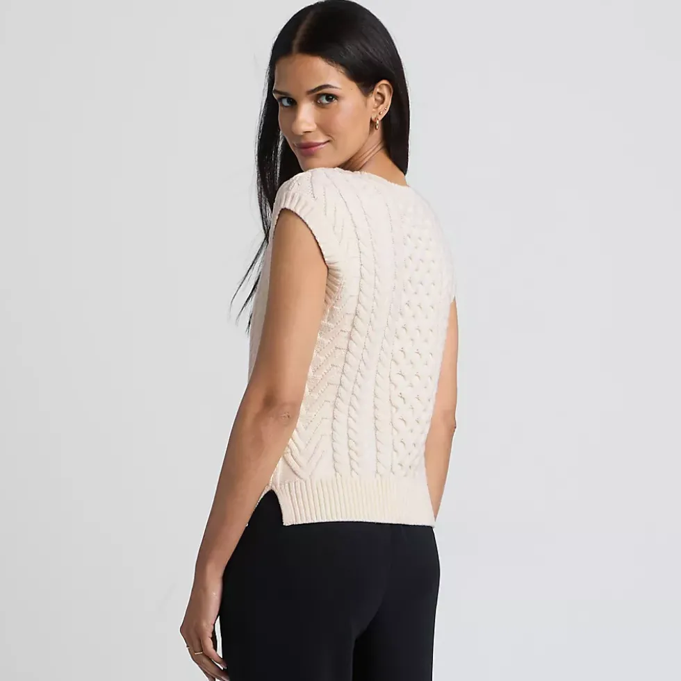 Women's Cable Vest Sweater