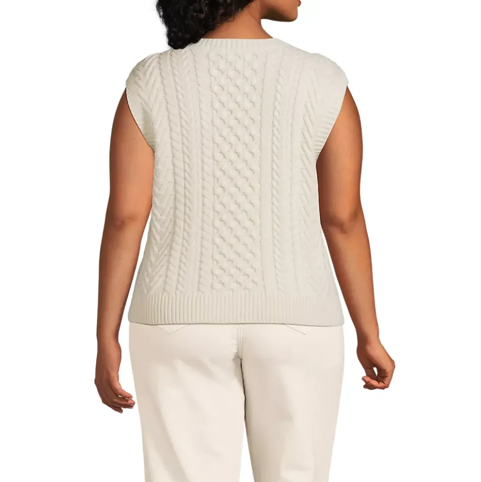 Women's Cable Vest Sweater