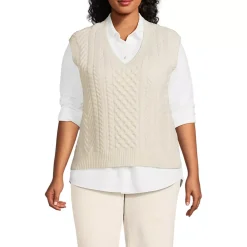 Women's Cable Vest Sweater