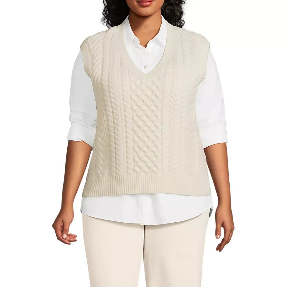 Women's Cable Vest Sweater