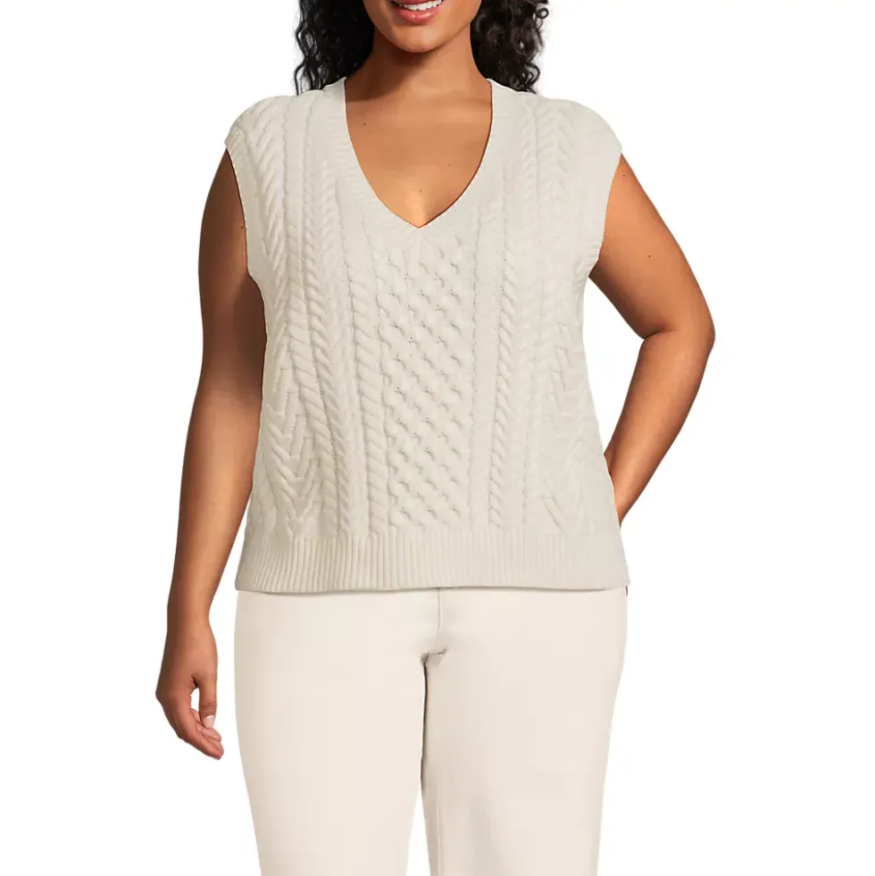 Women's Cable Vest Sweater