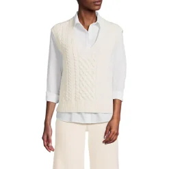Women's Cable Vest Sweater