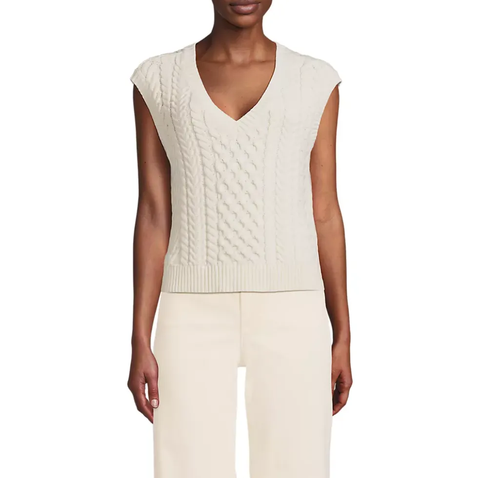 Women's Cable Vest Sweater