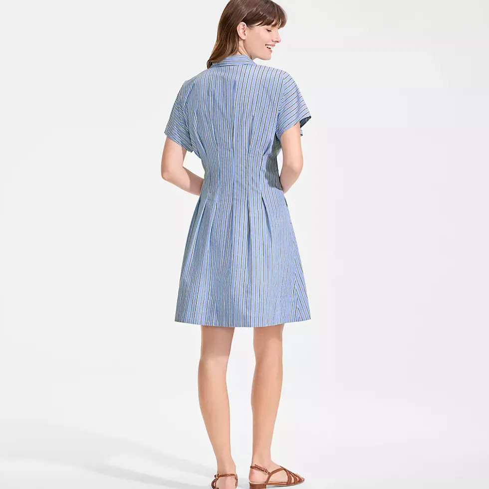 Women's Cambric Above the Knee Shirt Dress
