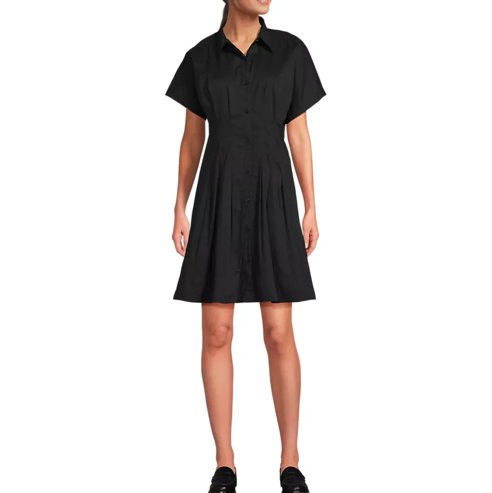 Women's Cambric Above the Knee Shirt Dress