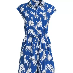 Women's Cap Sleeve Creaseless Button-Down Romper