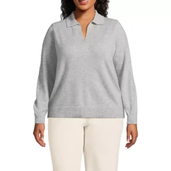 Women's Cashmere Johnny Collar Sweater