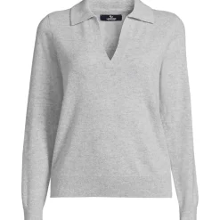 Women's Cashmere Johnny Collar Sweater
