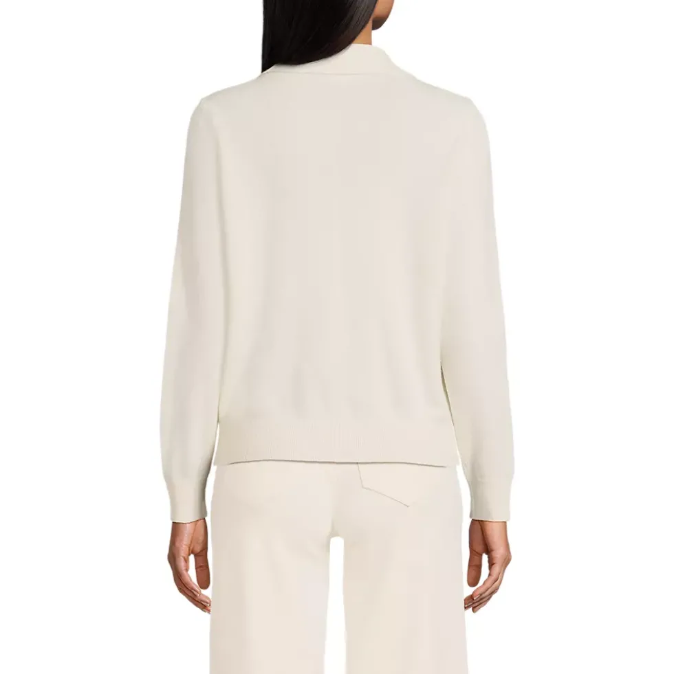 Women's Cashmere Johnny Collar Sweater