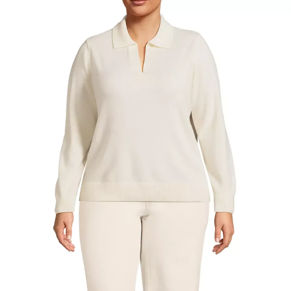 Women's Cashmere Johnny Collar Sweater