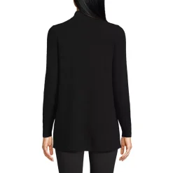 Women's Cashmere Mock Neck Swing Tunic Sweater