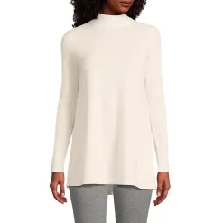 Women's Cashmere Mock Neck Swing Tunic Sweater