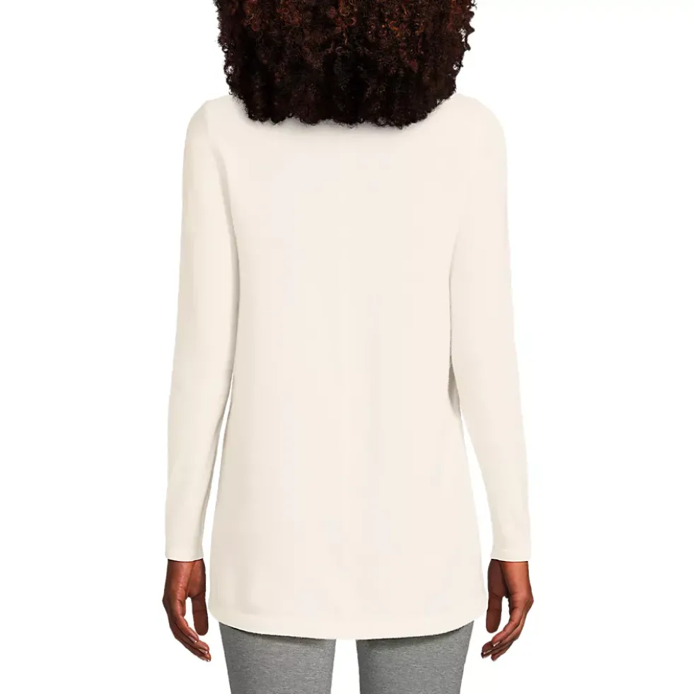 Women's Cashmere Mock Neck Swing Tunic Sweater