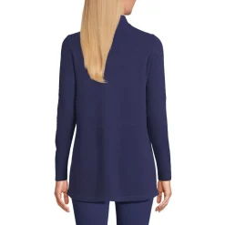 Women's Cashmere Mock Neck Swing Tunic Sweater
